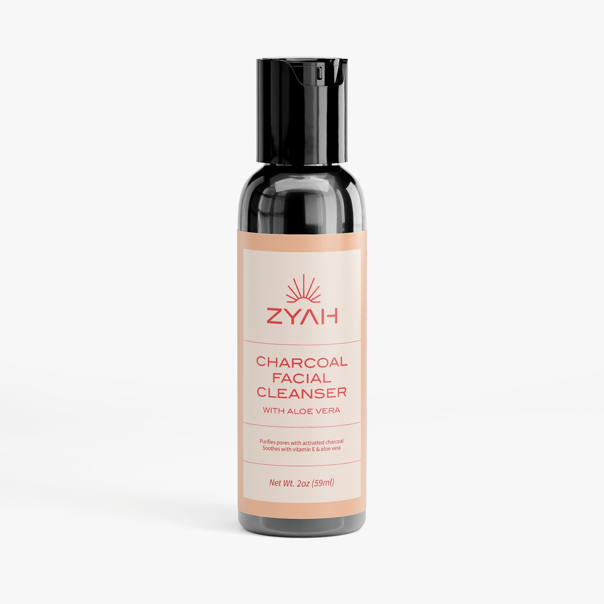 Zyah charcoal facial cleanser Clean skincare