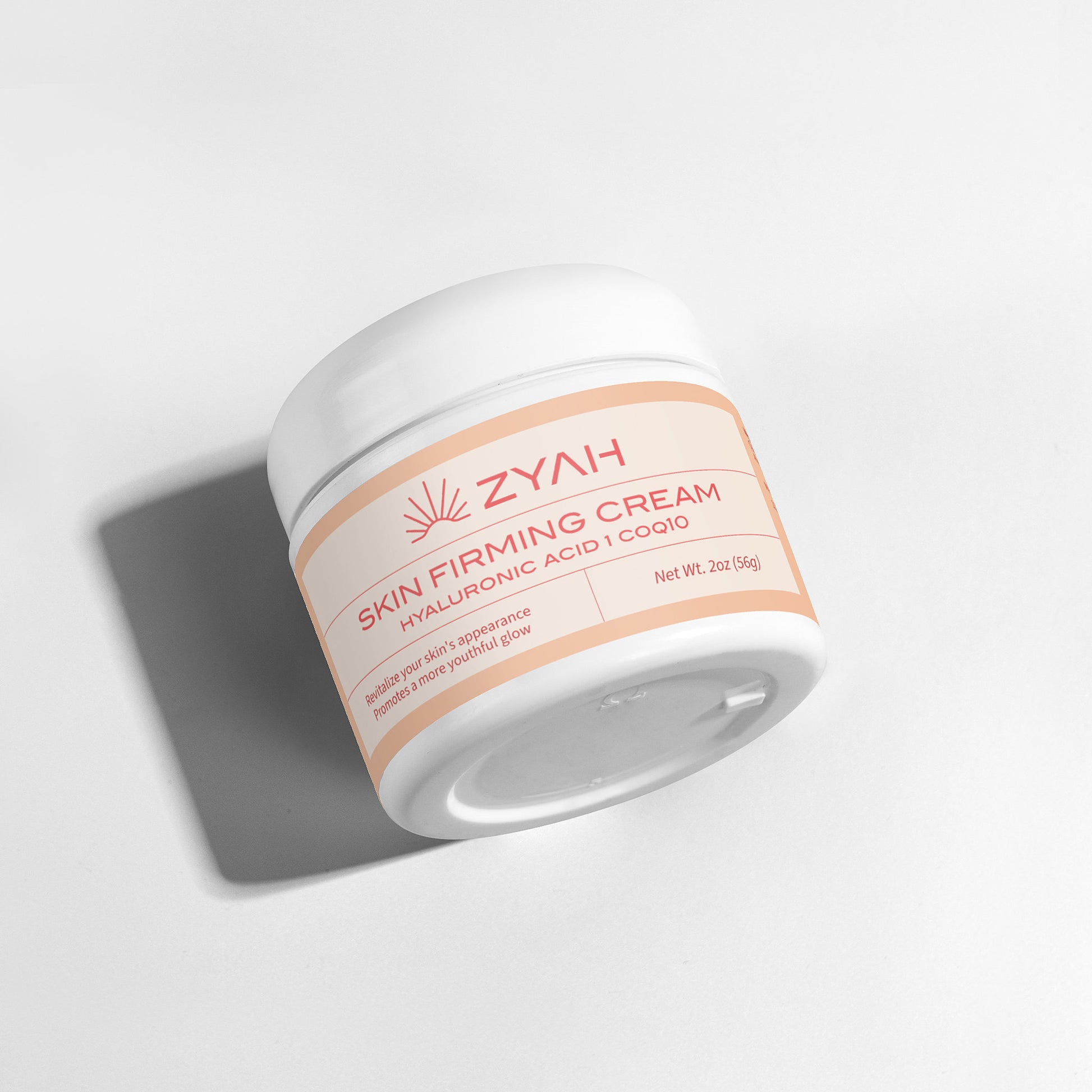 Zyah Skin Firming Cream jar for Glowing skin on a light gray background