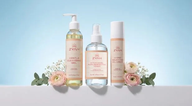 Minimalist skincare routine featuring Zyah Beauty
