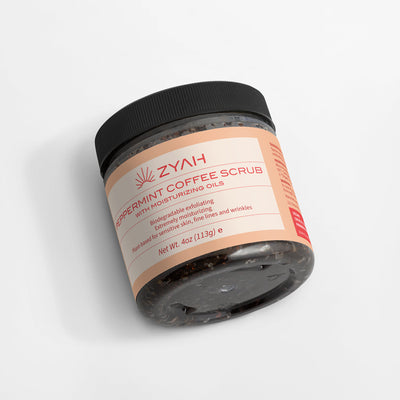 ZYAH Peppermint Coffee Scrub Botanical Skincare detail
