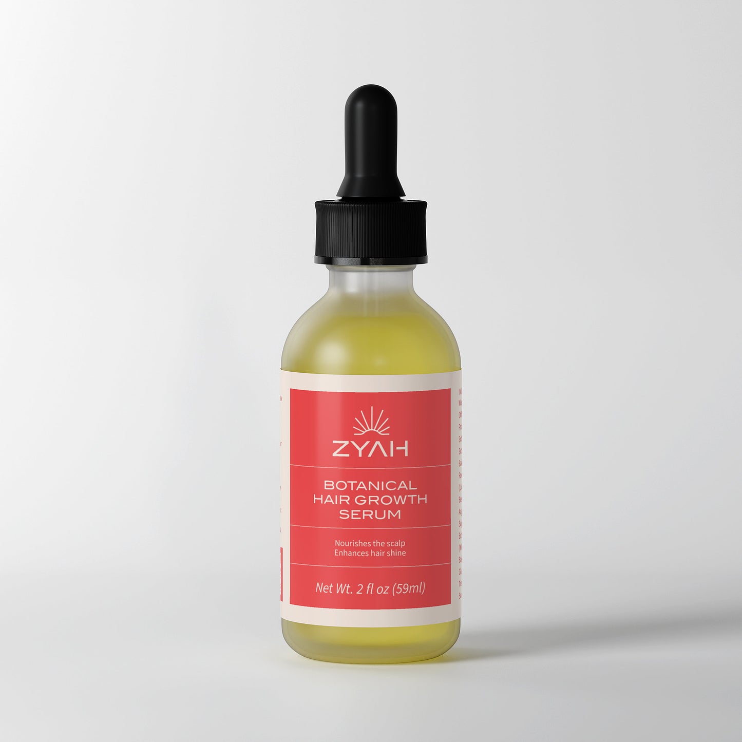 Zyah botanical hair growth serum Clean Skincare Front