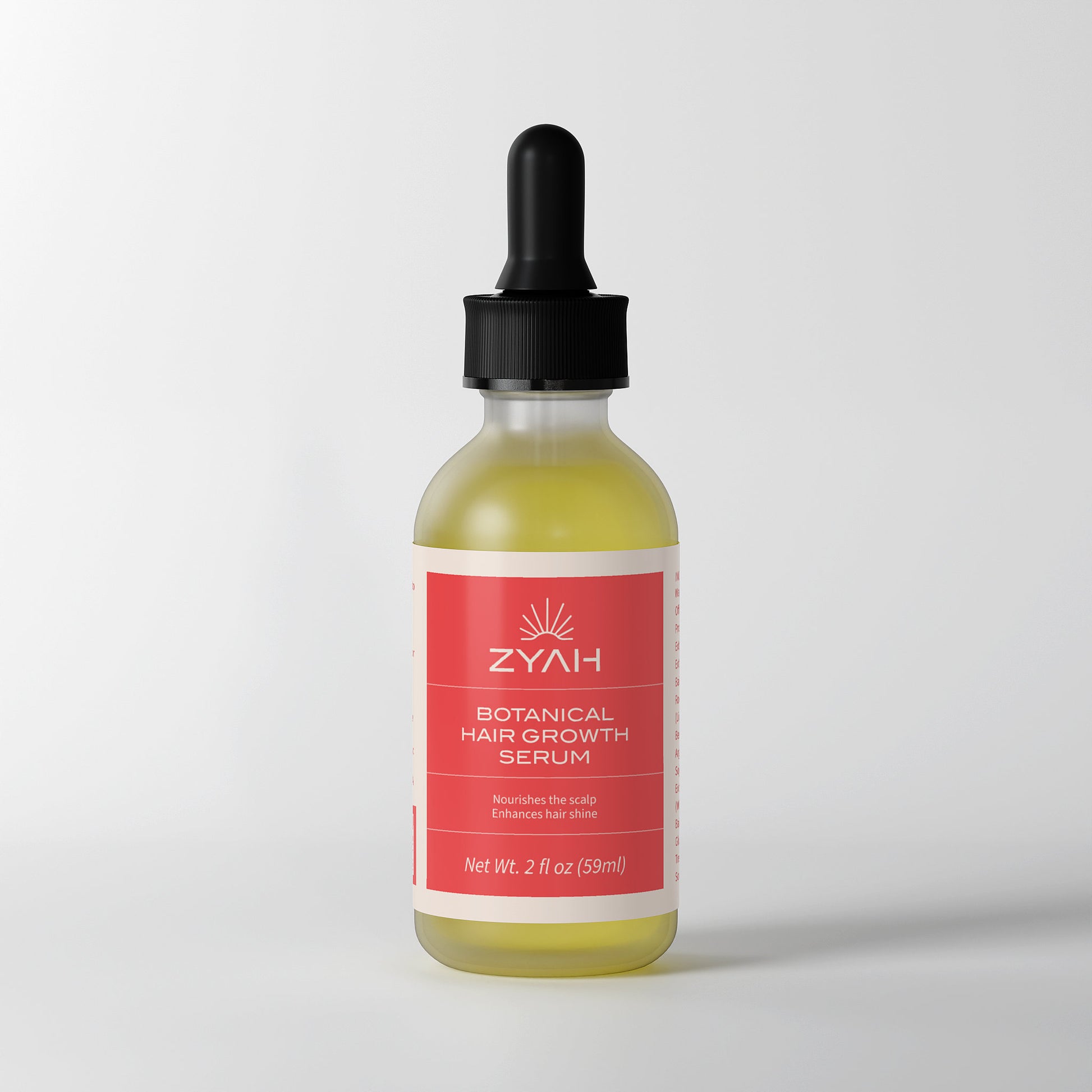 Zyah botanical hair growth serum Clean Skincare Front